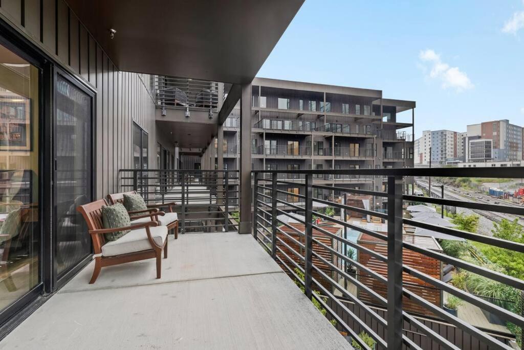 Ferienwohnung Skyline View, Pool, Gym, Balcony'S, Walk To Bway! Nashville Exterior foto